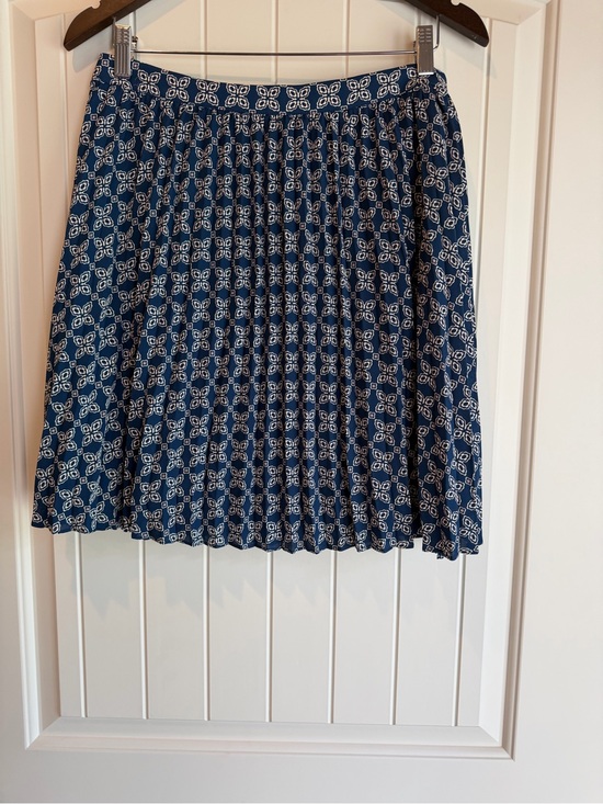 J. Crew Dresses & Skirts - NWT J. Crew Navy and White Pleated Skater Mini Skirt size 12